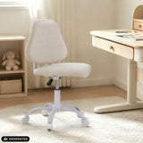Beige drejestol til børn Lumikid med hjul og gaslift fra hjh OFFICE (AI-genereret billede)