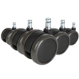 5x ROLO FREE 10mm/65mm Hårde gulve - Stolehjul 