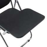Sort skriveplade til klapstolen Esto T med forkromet stel fra hjh OFFICE