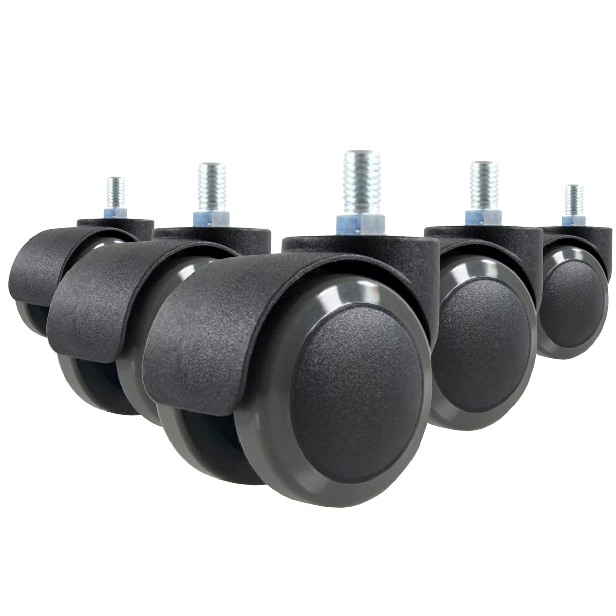5x ROLO M10/50mm Hårde gulve - Stolehjul 