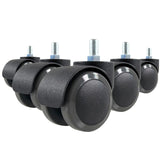 5x ROLO M10/50mm Hårde gulve - Stolehjul 
