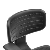 Schwarze Rückenlehne mit horizontalen Aussparungen des Counterstuhls TOP WORK B1 von hjh OFFICE