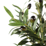 Grønne blade og mørke oliven fra den Kunstige plante OLIVE I fra hjh OFFICE