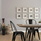 Sorte Bistrostole VANTAGGIO COMFORT i metal ved et træbord fra hjh OFFICE