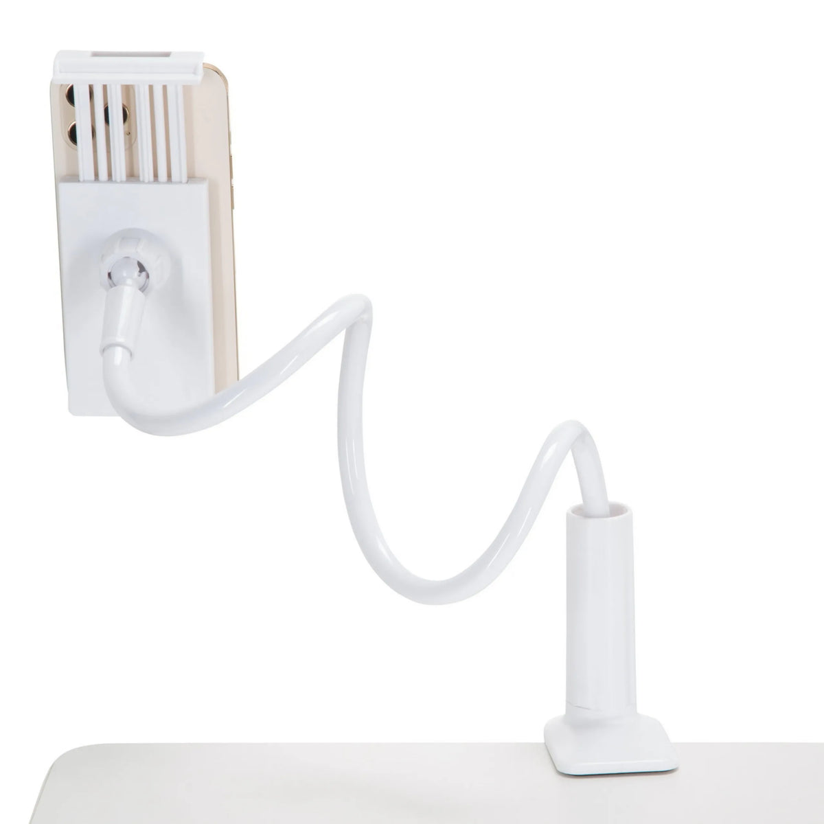 Fleksibel svanehalsarm til FLEXMOBI I holder til mobiltelefon & tablet i hvid fra hjh OFFICE