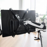 Bagsiden med adaptersæt af VM-A4 Skærmholder i sort fra hjh OFFICE