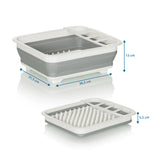 Målvisning af den Foldbar beholder CLEAN SIL med 36,5 × 31,5 cm og en højde på 13 cm fra hjh OFFICE