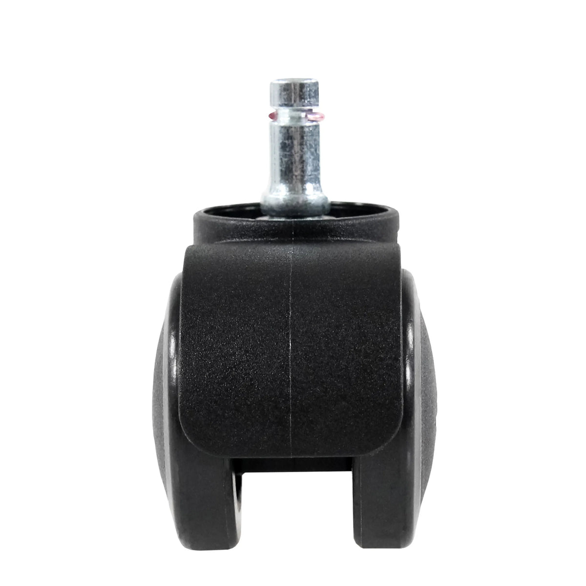 Sorte 5x ROLO ESD 10mm/50mm stolehjul til hårde gulve med sølvfarvet metalstift fra hjh OFFICE