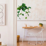 Grøn kunstige plante MONSTERA CLIMB i en hængepotte fra hjh OFFICE