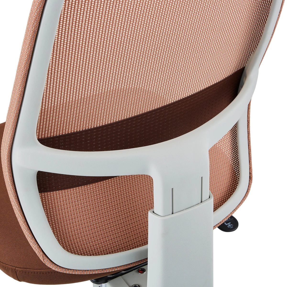 Braunfarbene Netzbespannung der Rückenlehne des Profi-Bürostuhls Minoro W von hjh OFFICE