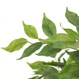 Grønne blade fra den Kunstige plante FICUS I fra hjh OFFICE