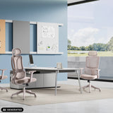 Home Office kontorstol Ergomy Colore i beige med netryg fra MyBuero (AI-genereret billede)