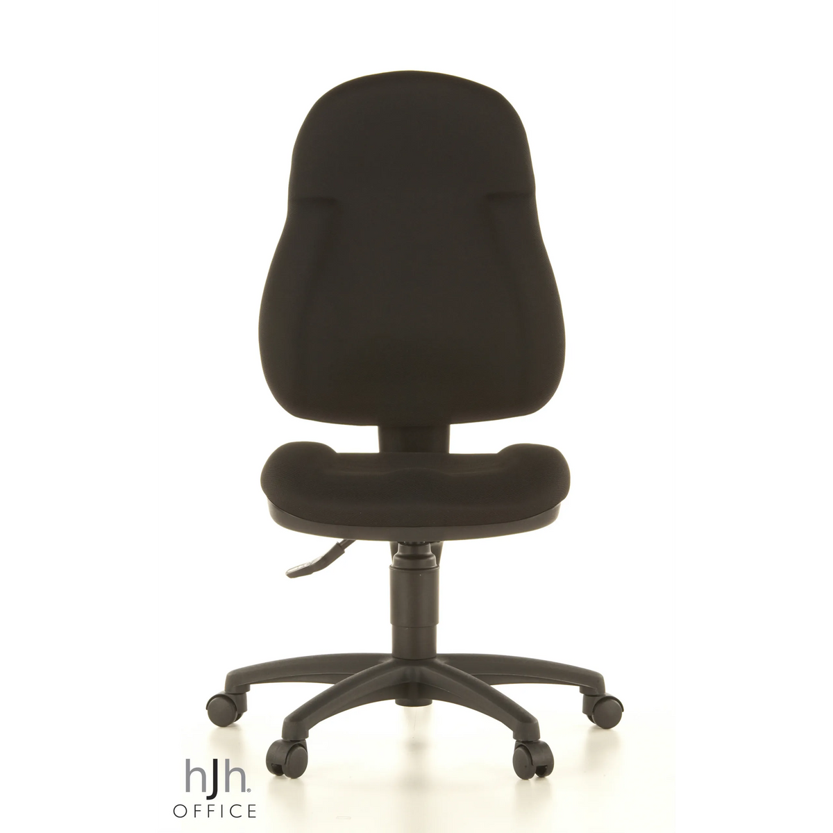 Sort Home Office kontorstol WELLPOINT 10 med stjernefod og fem hjul fra Topstar – 360-graders visning (forfra 0°)
