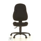Sort Home Office kontorstol WELLPOINT 10 med stjernefod og fem hjul fra Topstar – 360-graders visning (forfra 0°)