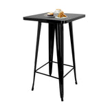 Sort Bardisk VANTAGGIO HIGH T med kvadratisk plade og fire ben fra hjh OFFICE