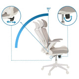 Justeringsmekanismer på Home Office kontorstol VENDO W med 90° hældning fra hjh OFFICE