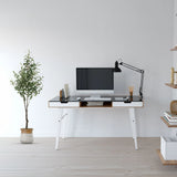 Kunstige plante OLIVE i grøn farve med en hvid potte fra hjh OFFICE