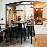 Sort Bardisk VANTAGGIO HIGH T med to matchende barstole fra hjh OFFICE