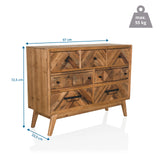 Målvisning af Skænk SANTJAGO WOOD XL med 97 × 72,5 cm og en maksimal belastning på 55 kg fra hjh LIVING