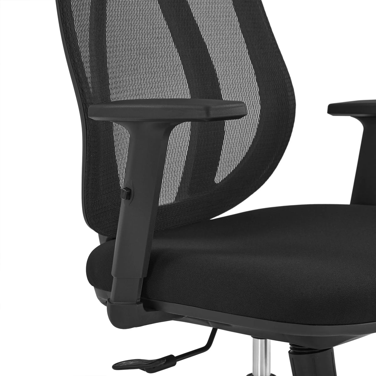 Armlæn og netryglæn på den professionelle kontorstol Filaro i sort fra hjh OFFICE