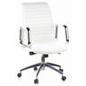 Profi-Chefsessel ASPERA 10 in Cremeweiß mit gesteppter Polsterung und Chrom-Armlehnen von hjh OFFICE