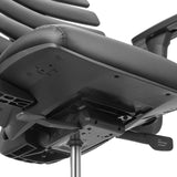 Unterseite der Sitzfläche und Mechanismus des Counterstuhls ERGO LINE II WORK in Schwarz von hjh OFFICE