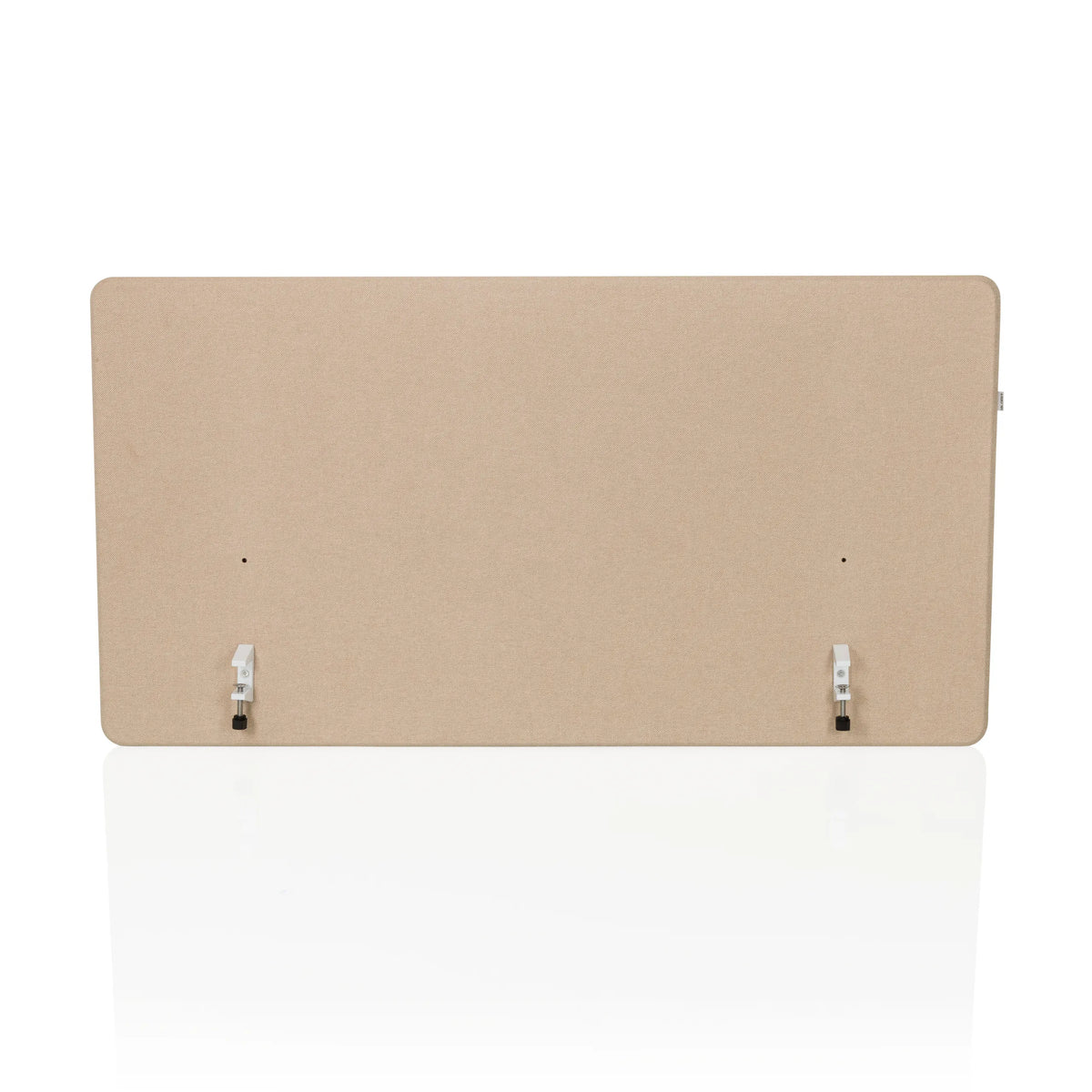Beige bordopdeler FLEXMIUT D1 med to sølvfarvede holdere fra hjh OFFICE