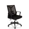 Sort Home Office kontorstol ENCO med netryglæn og armlæn fra hjh OFFICE