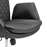 Sæde og armlæn på Home Office kontorstol Criss-Cross 10 i sort fra hjh LIVING