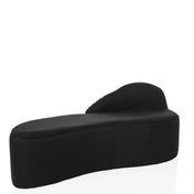 Sort Loungesofa BARACOA med buet form og integreret ryglæn fra hjh OFFICE