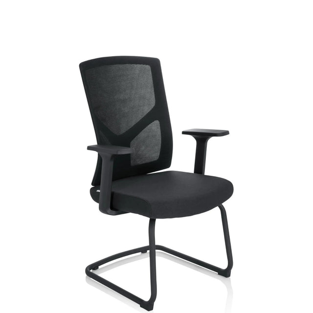 Sort Frisvinger BRETON V B med netryglæn og armlæn fra hjh OFFICE
