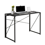 Klappschreibtisch EASY UP MULTI in Schwarz mit Maßen 100 × 50 cm und einem Metallgestell mit Kreuzstreben von hjh OFFICE