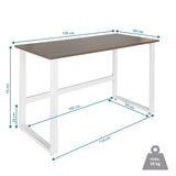 Måltegning af Skrivebord WORKSPACE LIGHT I i 120 x 60 cm med en maksimal belastning på 50 kg fra hjh OFFICE