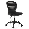 Sort Home Office kontorstol CASLA med netryglæn og fem hjul fra hjh OFFICE
