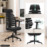 Justerbare funktioner på den professionelle kontorstol ERGO LINE ECO fra hjh OFFICE (AI-genereret billede)