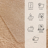 Gennemsigtig gulvbeskyttelsesmåtte ULTIMAT II til tæpper med funktionelle symboler fra Floortex