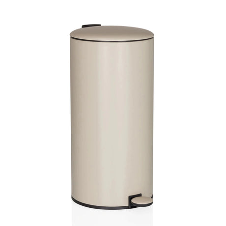 Beige CLEAN STEP 2 Papirkurv med en kapacitet på 30 liter og fodpedal fra hjh OFFICE