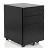 Sort Rullecontainer COLOR OS I i metal med tre skuffer og hjul fra hjh OFFICE
