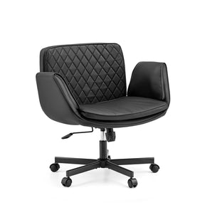 Sort Home Office kontorstol Criss-Cross 10 med quiltet ryglæn og hjul fra hjh LIVING