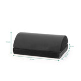 Målvisning af Fodstøtte Podi Velvet 1 i sort med 43 × 28 cm fra hjh OFFICE