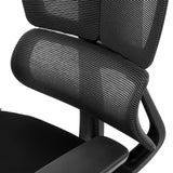 Lændestøtte med mesh-stof fra den professionelle kontorstol Ergo U2 Flex3 i sort fra hjh OFFICE