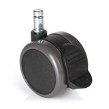 Sorte Stolehjul 5x ROLO STOP 11mm/65mm til hårde gulve med parkeringsbremse fra hjh OFFICE – 360-graders visning (forfra 0°)