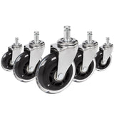 5x ROLO SKATE CT 11mm/75mm Hårde gulve - Stolehjul 