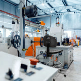 Sort diskstol TOP WORK 23 I med fodring i et industrielt miljø fra hjh OFFICE