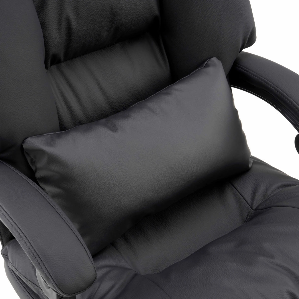 Lændepude til Relax Legoro Home Office chefstol i sort kunstlæder fra MyBuero
