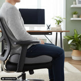 Sort MEDISIT VI sædehynde på en kontorstol fra hjh OFFICE (AI-genereret billede)