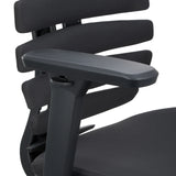 Schwarze Armlehne des Counterstuhls ERGO LINE II WORK mit Kunststoffoberfläche von hjh OFFICE
