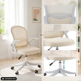 Beige Naluro Home Office kontorstol med detalje på ryglænet og højdejustering fra hjh OFFICE (AI-genereret billede)