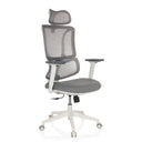 ERGOMY W | Stof / Mesh | Stel: Hvid - Prof kontorstol 