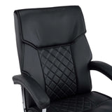 Rygstøtte med rudestikning på Relax Prestio Home Office kontorstol i sort fra MyBuero